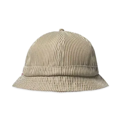 Supreme Stripe Mesh Bell Hat "Taupe"