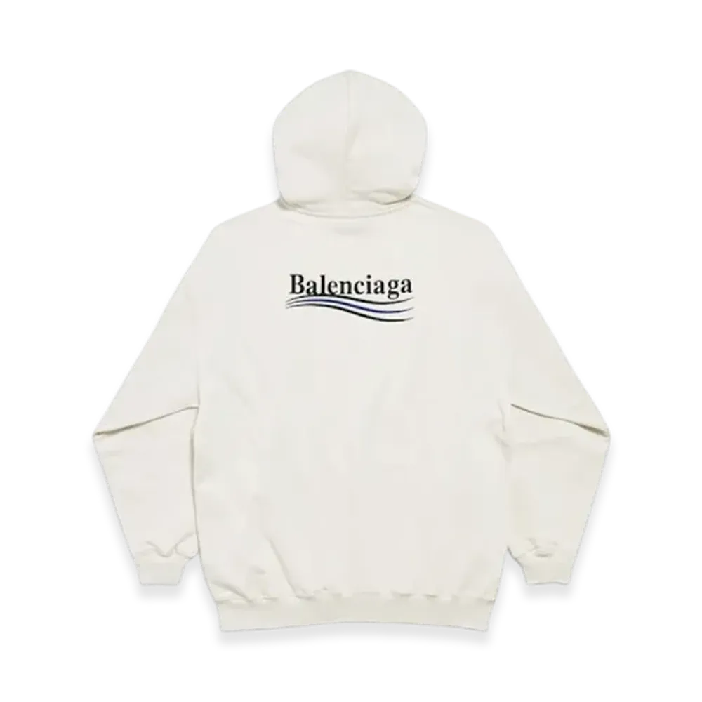 BALENCIAGA Political Campaign Medium Fit Hoodie "White"