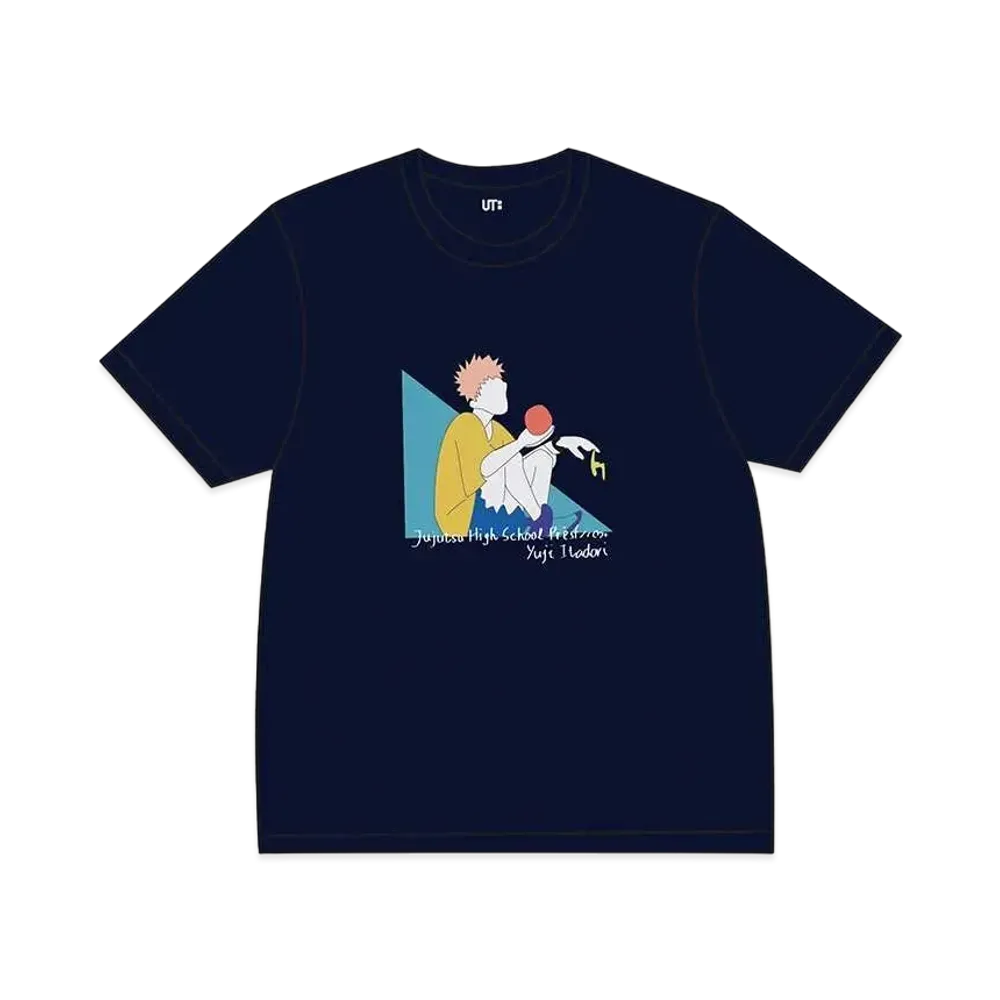 Uniqlo TV Anime 呪術廻戦 UT Graphic T-Shirt 虎杖 悠仁 "Navy"