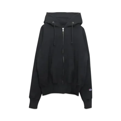Champion Reverse Weave Zip Up Sweat Parka "Black"