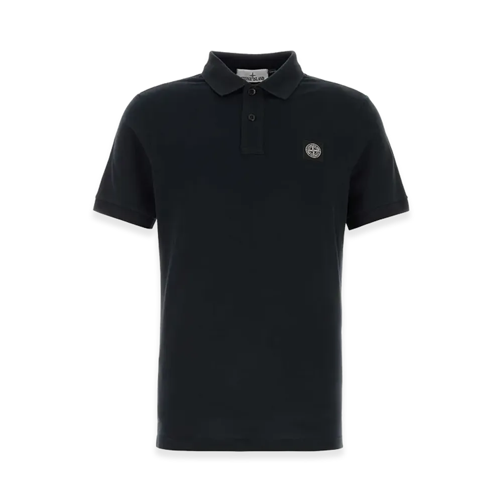 Stone Island Midnight Blue Stretch Pique Polo Shirt "Blue"