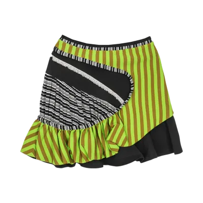 KIKO KOSTADINOV Simultanism Skirt "Rib / Green Stripe / Stripe"
