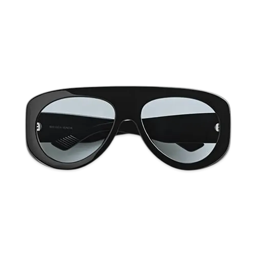 Bottega Veneta Osservatorio Pilot Sunglasses "Black/Light Blue"