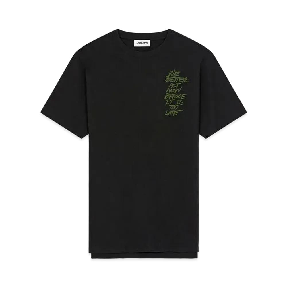 KENZO T-shirt 'We better act now' "Black"