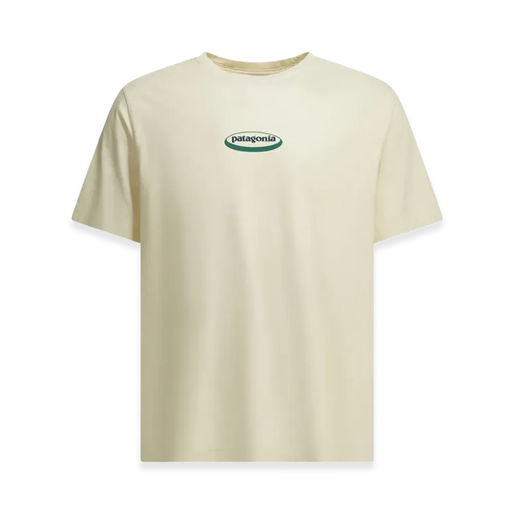 Patagonia "'95 Oval Logo" Crew-Neck T-Shirt "White"