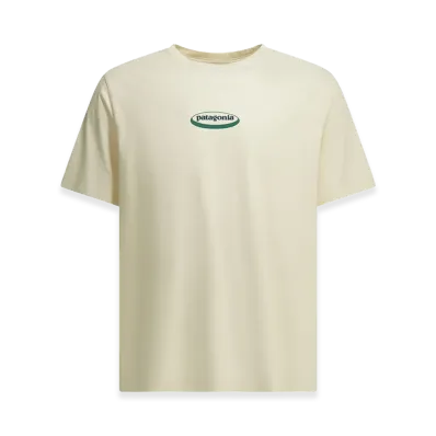 Patagonia "'95 Oval Logo" Crew-Neck T-Shirt "White"