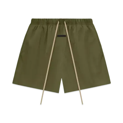 FEAR OF GOD ESSENTIALS Textured Nylon Soccer Short "Military"