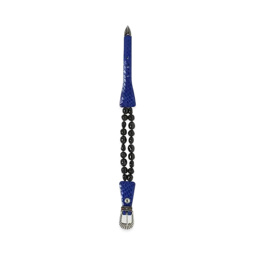 TOGA VIRILIS Pearl bangle "BLACK"