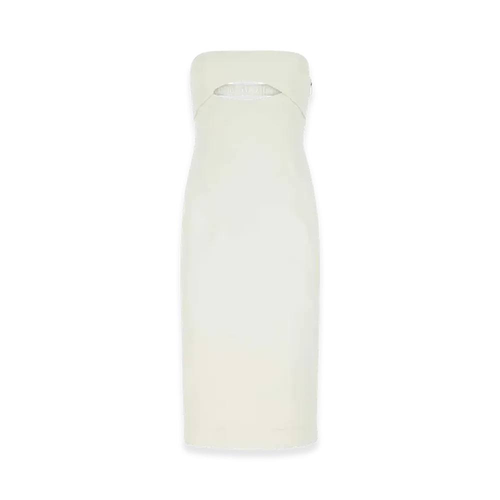 Saint Laurent Women's Viscose Dress "White"