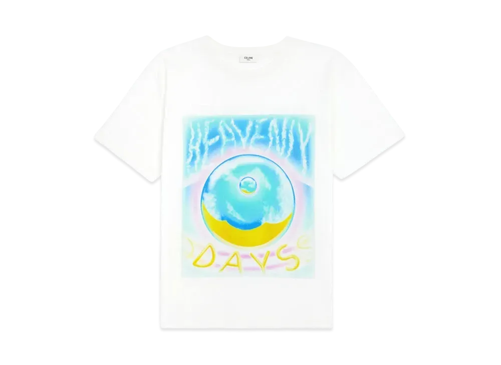 CELINE Loose T-Shirt In Cotton Jersey With Artist Print "Multicolor"
