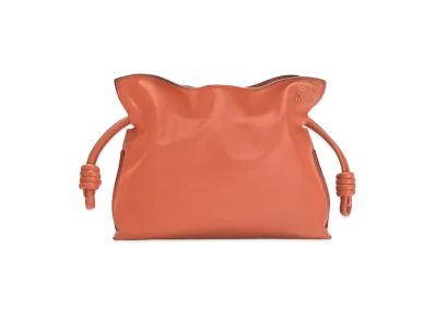 LOEWE Flamenco Clutch In Nappa Calfskin "Vermillion"