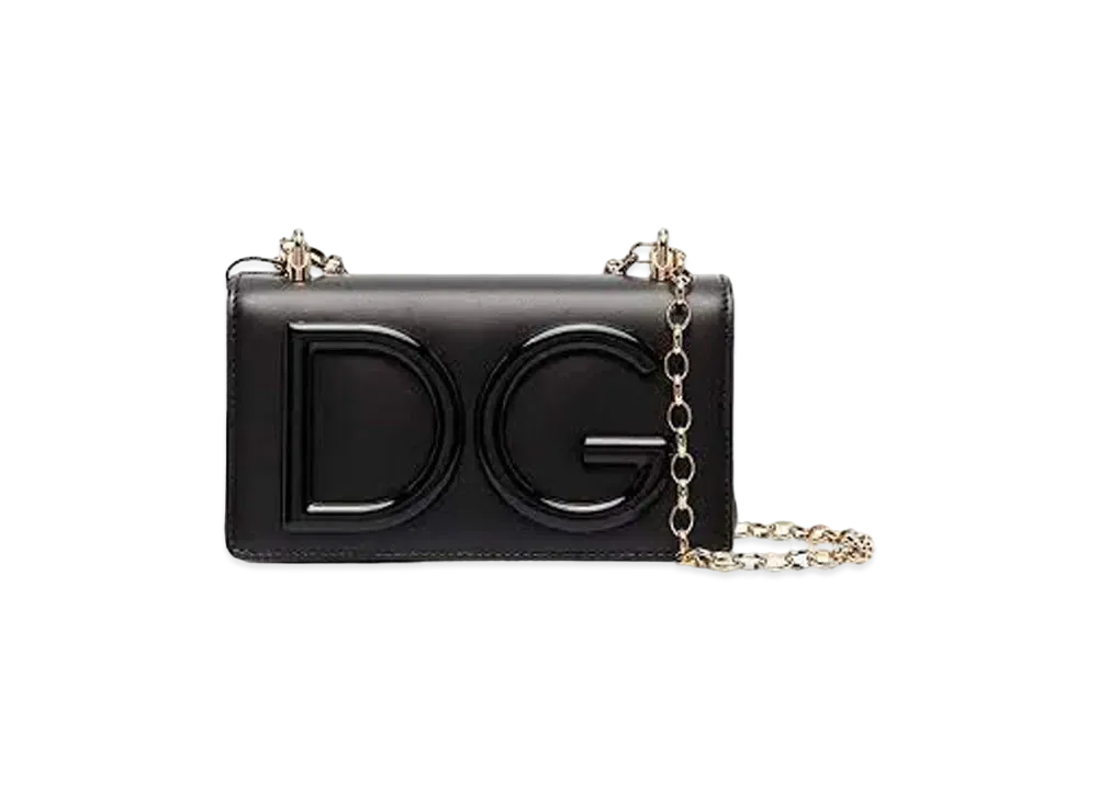 Dolce&Gabbana DG Girls Phong Bag Calfskin "Black"