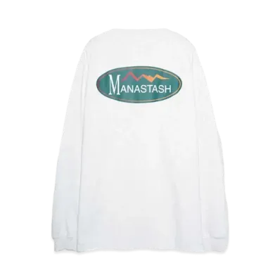 MANASTASH HEMP L/S TEE ORIGINAL LOGO "OATMEAL"