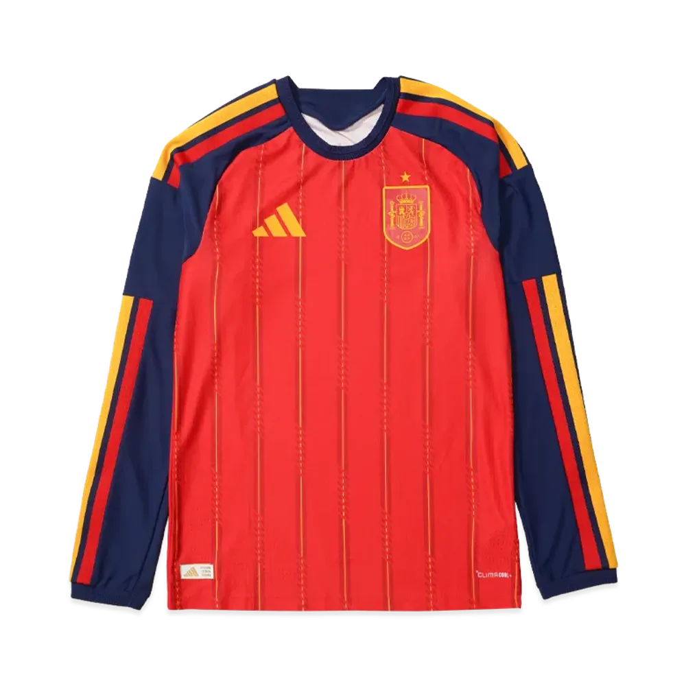 adidas Spain 26 Home Authentic L/S Jersey "Vivid Red"