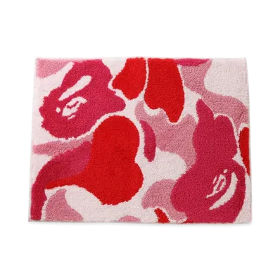 A BATHING APE ABC Camo Rug Mat "Pink"