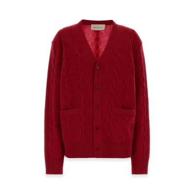 AMI PARIS Women's Cardigan "Red"
