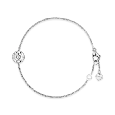 CHANEL Coco Bracelet Quilted Motif, 18K White Gold, Diamond