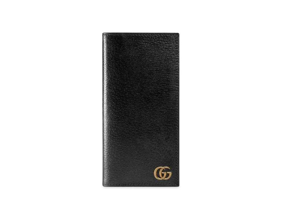 GUCCI GG Marmont Leather Long Wallet "Black"