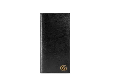 GUCCI GG Marmont Leather Long Wallet "Black"