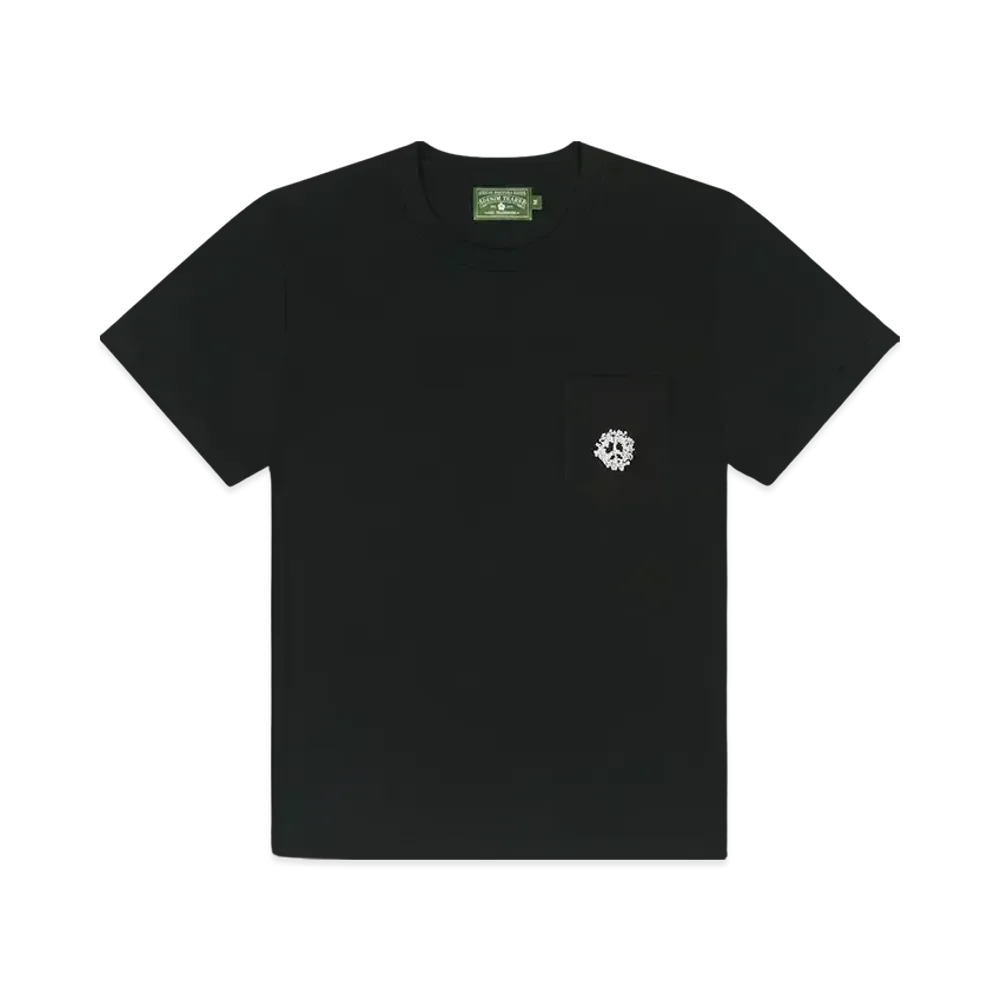DENIM TEARS Peace Wreath Pocket Tee "Black"