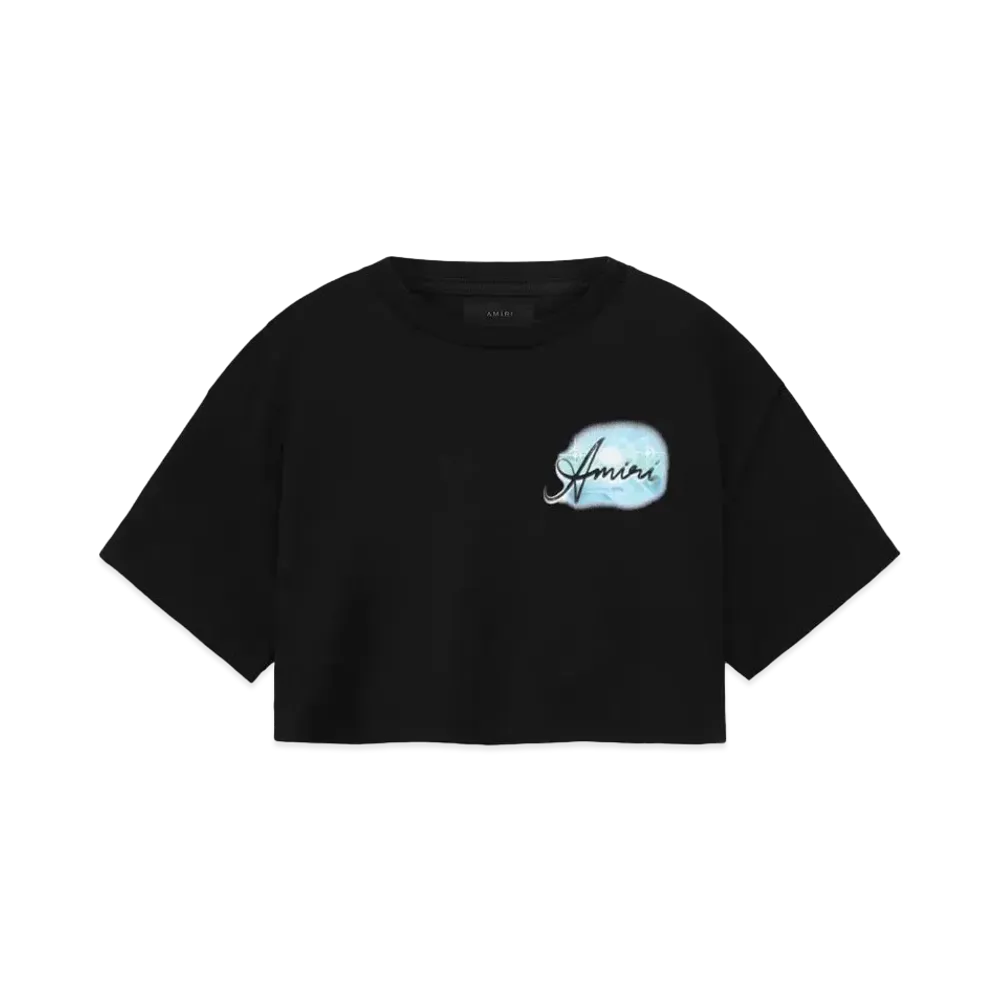 AMIRI Women's Paradise Airbrush Tee "Black"