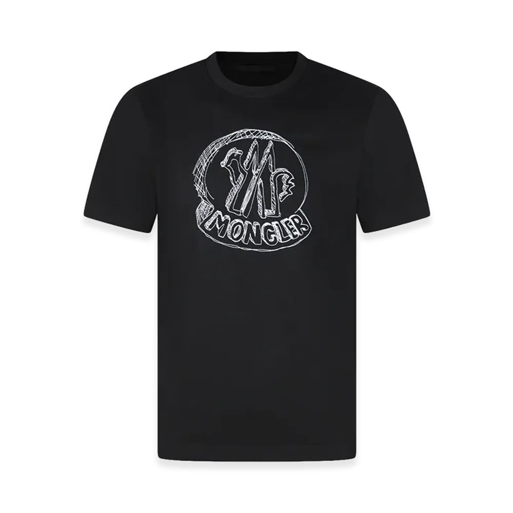 MONCLER Embroidery T-Shirt "Black"
