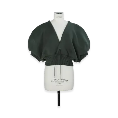 sacai Cotton Cashmere Knit Pullover "Green"