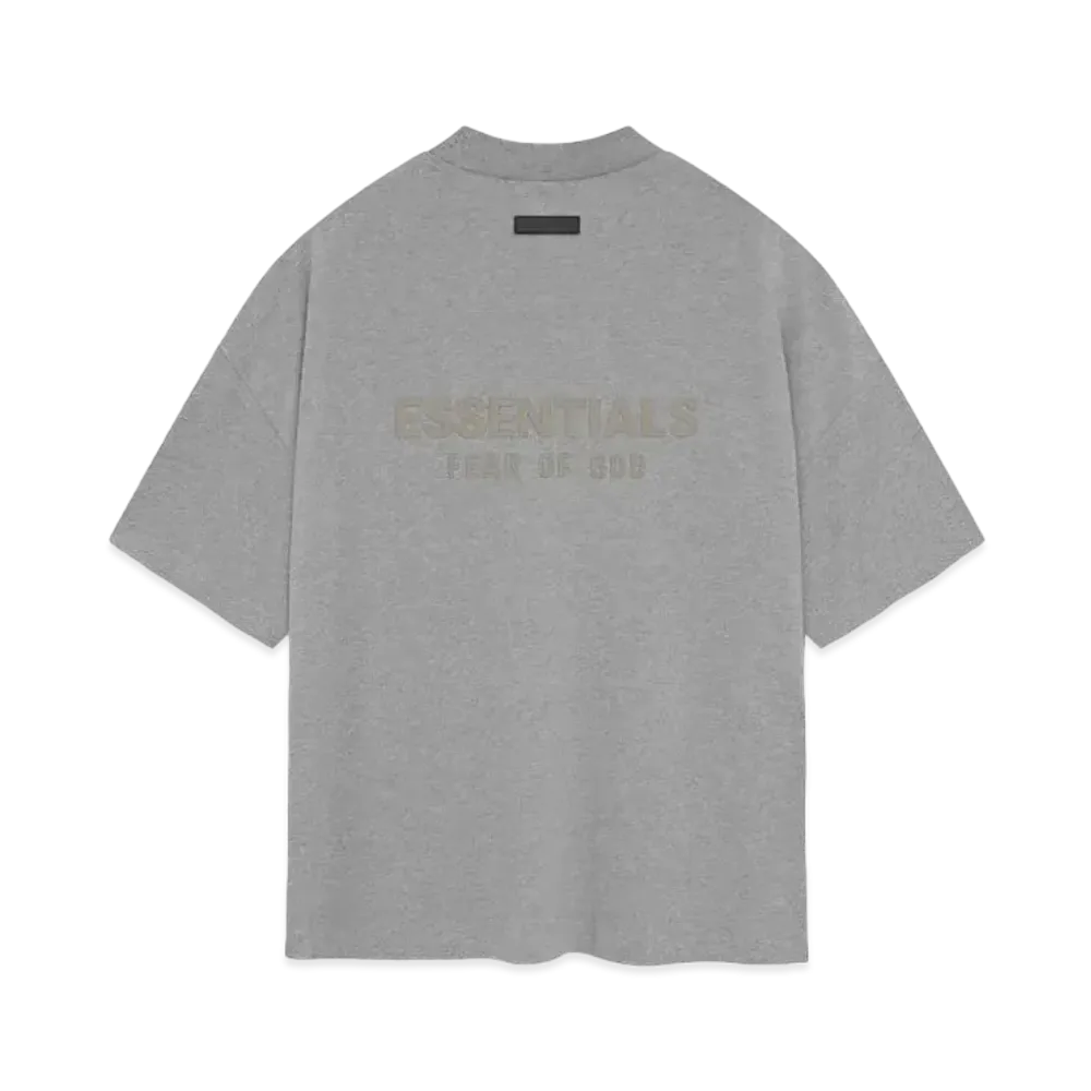 FEAR OF GOD ESSENTIALS V-Neck Tshirt "Dark Heather Oatmeal"