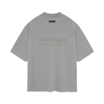 FEAR OF GOD ESSENTIALS V-Neck Tshirt "Dark Heather Oatmeal"
