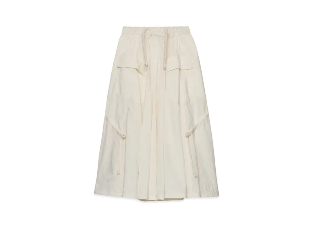 PRADA Women's Technical Ponge Skirt "Ivory"