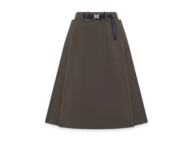 PRADA Women's Technical Fabric Circle Skirt "Green"