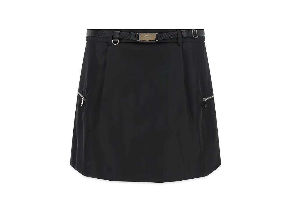 PRADA Women's Re-Nylon Mini Skirt "Black"