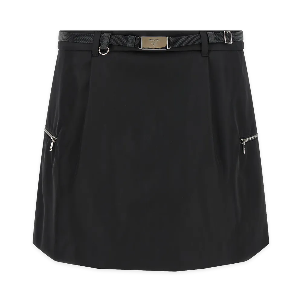 PRADA Women's Re-Nylon Skirt "Black"
