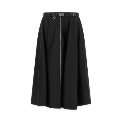 PRADA Women's Re-Nylon Flared Skirt "Black"