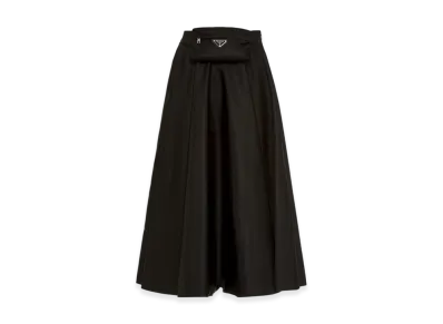 PRADA Women's Re-Nylon Circle Skirt "Black"