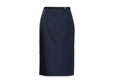 PRADA Women's Re-Nylon Pencil Skirt "Blue"