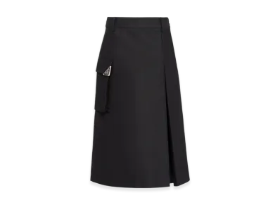 PRADA Women's Technical Canvas Skirt "Black"