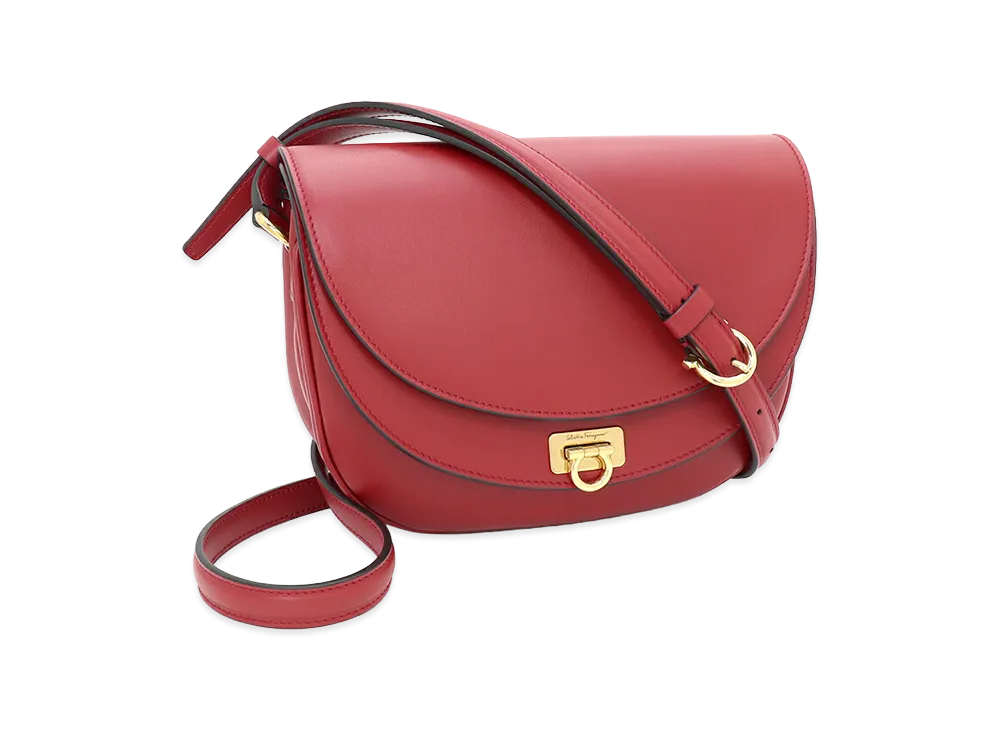 Salvatore Ferragamo Women's Travel Shoulder Bag "Rosso"