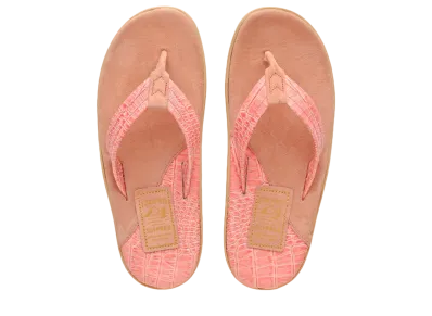 ISLAND SLIPPER Classic Snake + Suede "Pink Barc/Pink Suede" 21PT205BS