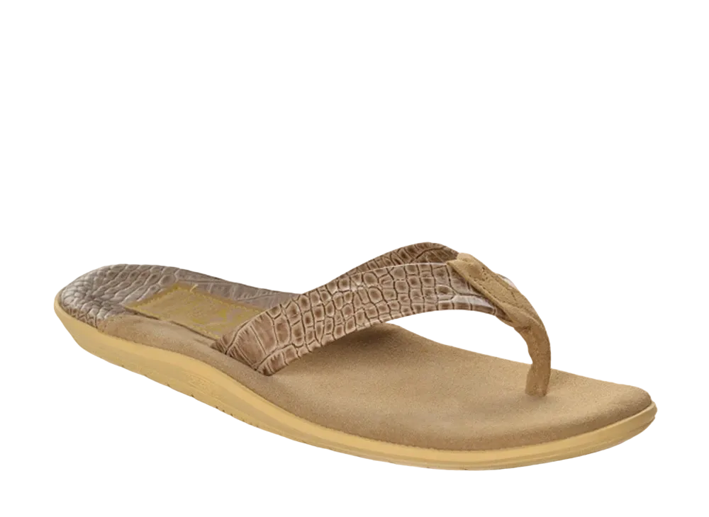 ISLAND SLIPPER Classic Snake + Suede "Taupe Barc/Taupe Suede" 21PT205BS