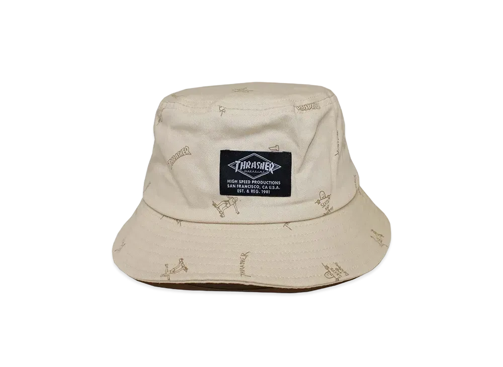 THRASHER Gonz Art Hat "Beige"