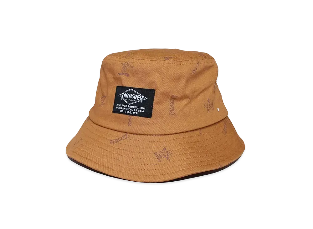 THRASHER Gonz Art Hat "Camel"