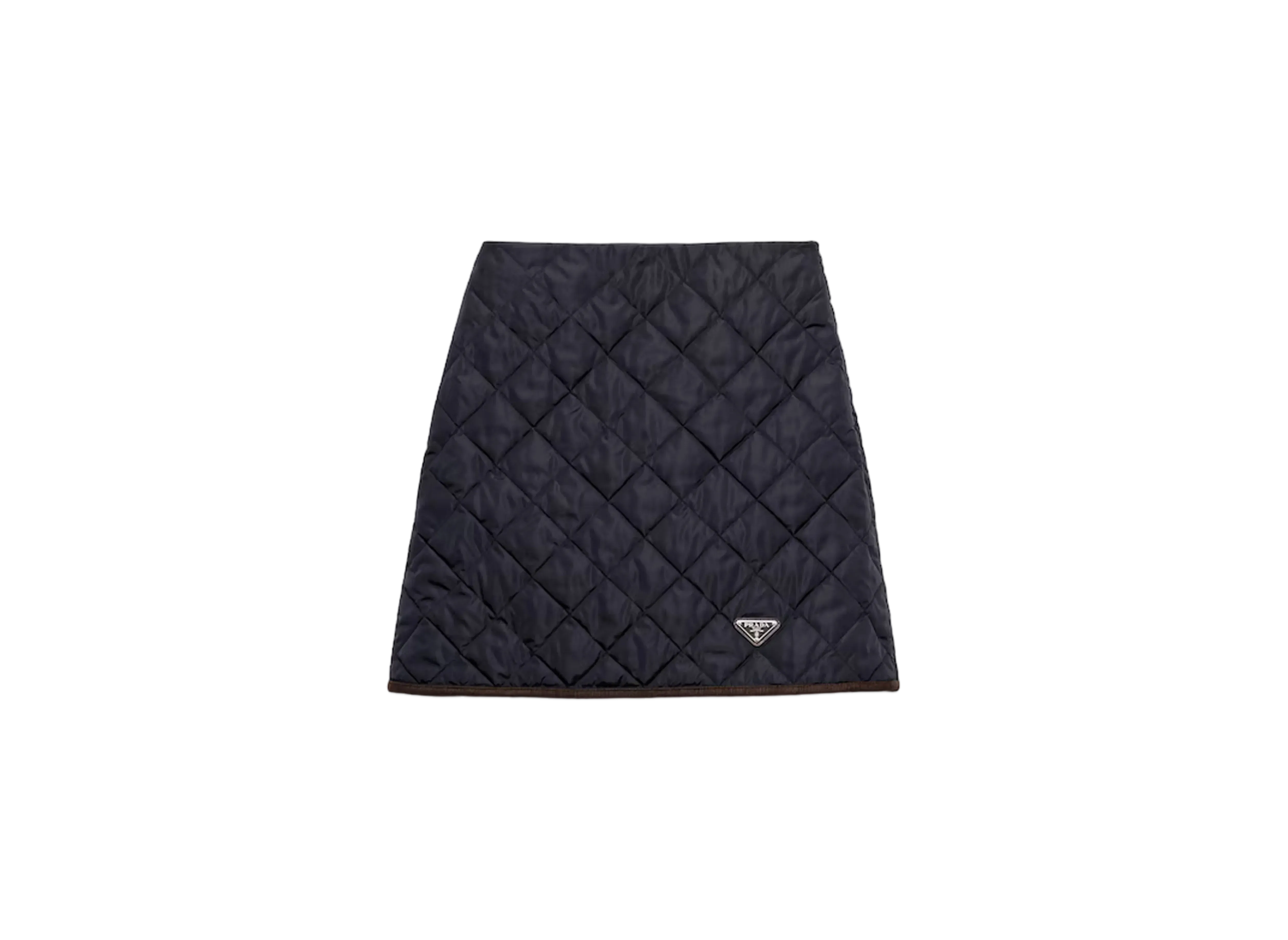 PRADA Women's Lightweight Re-Nylon Miniskirt "Navy"