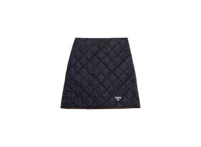 PRADA Women's Lightweight Re-Nylon Miniskirt "Navy"