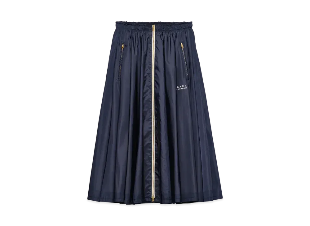 PRADA Women's Light Re-Nylon Skirt "Navy"