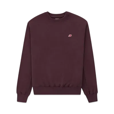 New Balance Made In Usa Core Crewneck Sweatshirt "Plum Brown"
