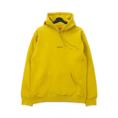 Supreme Trademark Hooded Sweatshirt "Yellow"