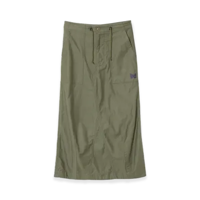 NEEDLES (W) String Fatigue Skirt Back Sateen "Olive"