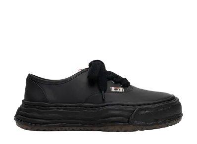 Maison MIHARA YASUHIRO BAKER 26 OG Sole Leather Low-top Sneaker "Black/Black"
