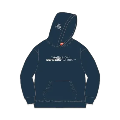 Supreme World Is Yours Hooded Sweatshirt "Navy"